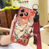 Silicone Fashion Phone Case For Ulefone Note18 Ultra Dirt-resistant Durable Lanyard Protective Back Cover Ring Kickstand