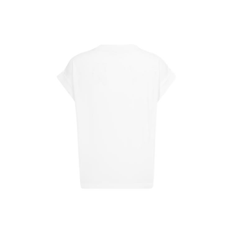 Calvin Klein Solid Color Layered Logo Print Crew Neck T-Shirt Women Tops White J221213-YAF