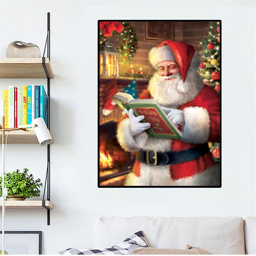 5D DIY Diamond Painting Santa Claus Mosaic Cross Stitch Art Pattern Diamond Embroidery Craft Home Decoration