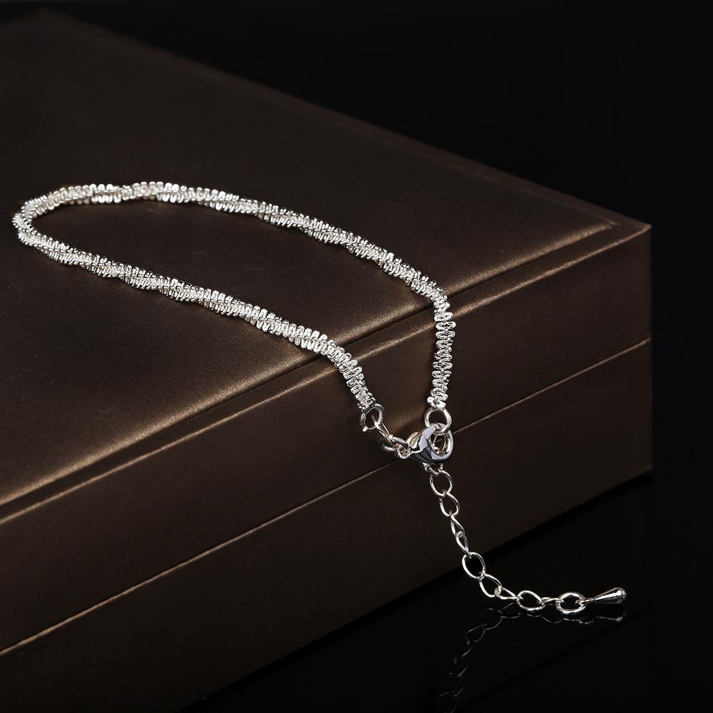 

Niche Серебряный сверкающий блеск ключичная цепочка цветная капуста браслет ожерелье модная ножная цепочка