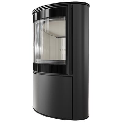Wood Burning Steel Stove KRATKI BJORN Ø 150 8 kW Self Closing Door