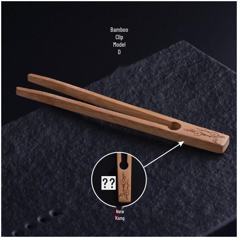 Bamboo Tea Tongs & Tweezers Set