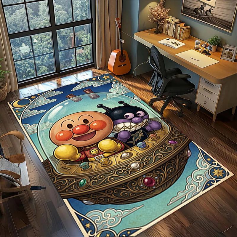 Floor Mat Carpet Bread Superman Large Area Non Slip Washable Rug Gamer Room Bedroom Decor