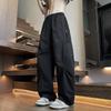 Ji Chao brand overalls men's fat loose and enlarged casual straight charging trousers