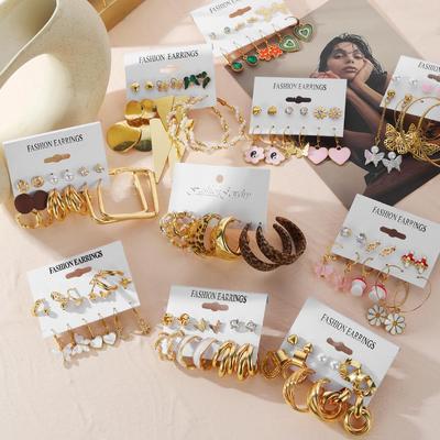 2022 New Elegant Earrings Tassel Earring Set Women Fashion Earrings Brooch Earrings Boho Jewelry Earrings