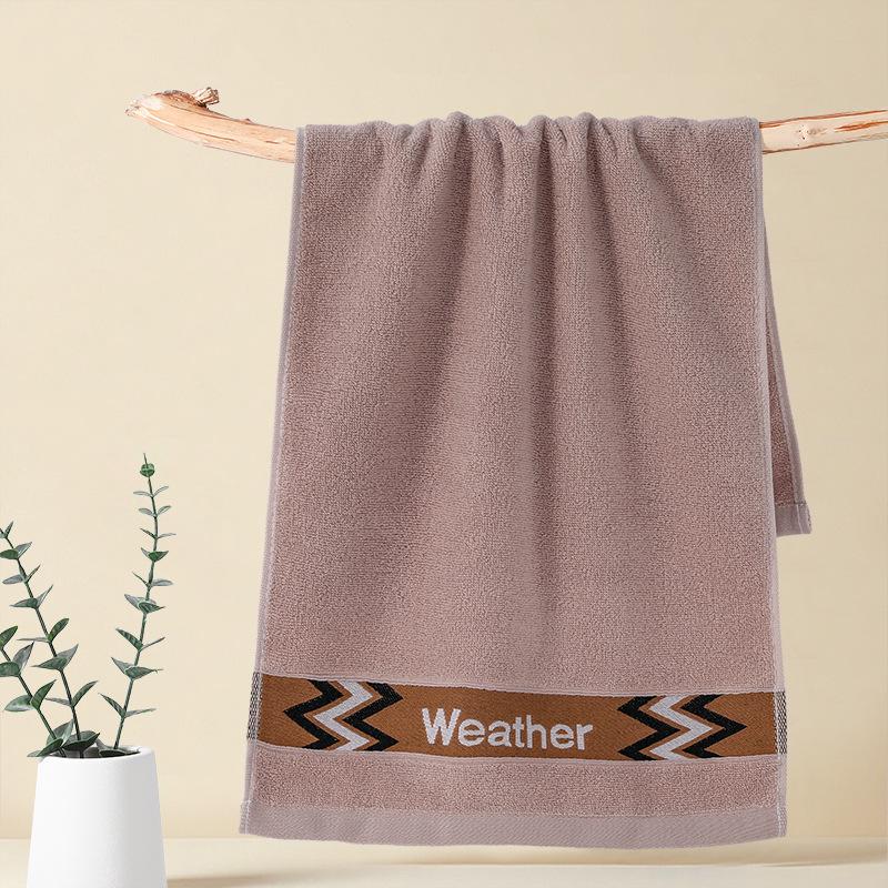 Gaoyang Dickes Reines Baumwoll-Weiches Wasserabsorbierendes Handtuch, Einfarbig, Erwachsenen-Waschlappen