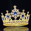 Queen King Vintage Tiara Crowns Wedding Bridal Hair Jewelry Accessories For Women Pageant Hair Ornament Bride Crystal Headpiece
