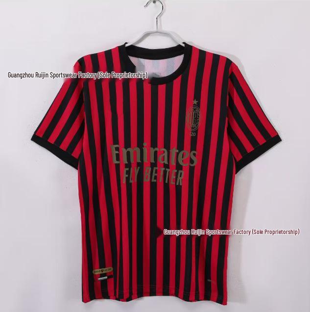 Maglia da Calcio Retrò Uomo AC Milan/Inter Milan/Juventus - Manica Corta Estiva, Ampia e Traspirante.