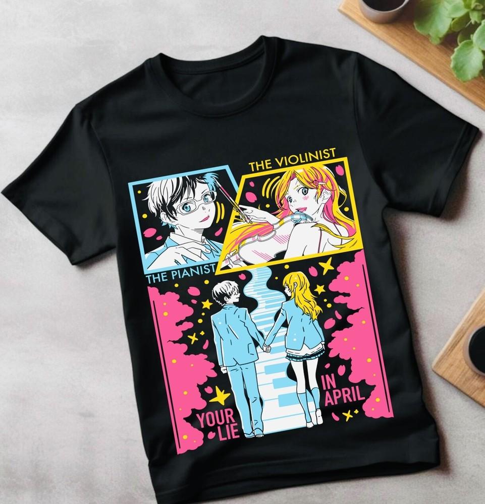 

Anime Vintage Unisex T-shirt Manga Shirt Anime Love Sweater Japanese Soft Tee M