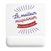 Mousepad - PLANETEE - Best World - 22x18 Cm - Non-slip Surface - HD Sublimation Printing