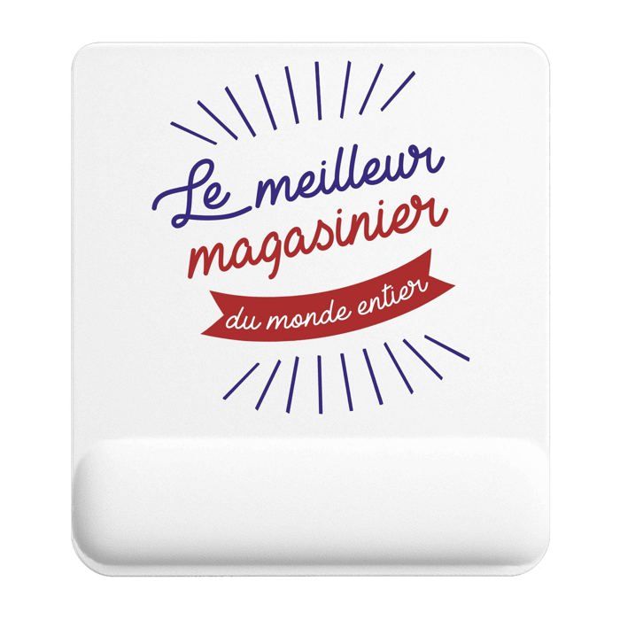 Tapis de souris - PLANETEE - Meilleur Monde - 22x18 cm - Surface antidérapante - Impression sublimation HD