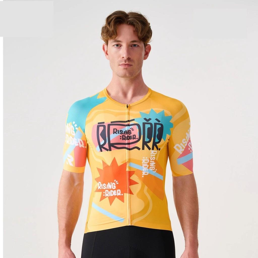 

2025New Cycling Jersey Spring Summer Short Sleeve Sun Protection Road Bike Men s Outdoor Breathable Quick-Dry Top 3XL