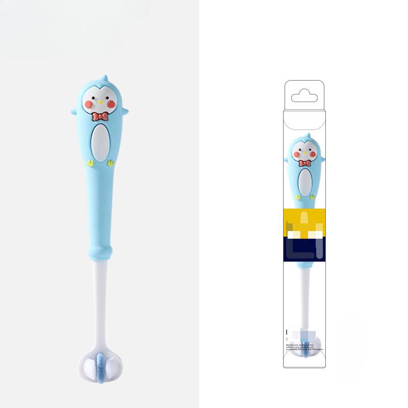 Cartoon Three Sided Creative Toothbrush Baby Infants 3-10 Years Oral Cleaning Small Head Soft Bristled Toothbrushes for Kids