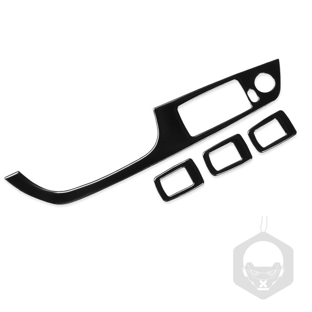 Para Bmw Serie 3 2005-2012 e90 320i 325i Negro Piano Control Elevalunas Placa de Plástico Embellecedor Accesorios Interior Coche