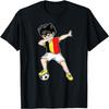 Dabbing Soccer Boy Belgium Football - Belgian Gift T-Shirt