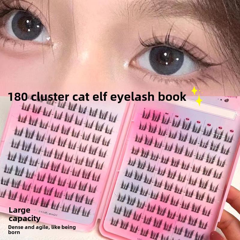 Mengji Shangpin M08 Airy Sunflower Fairy False Eyelashes - Natural Transparent Thin Stem