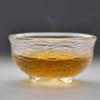 Three-Legged Golden Rim Crystal Glass Master Teacup