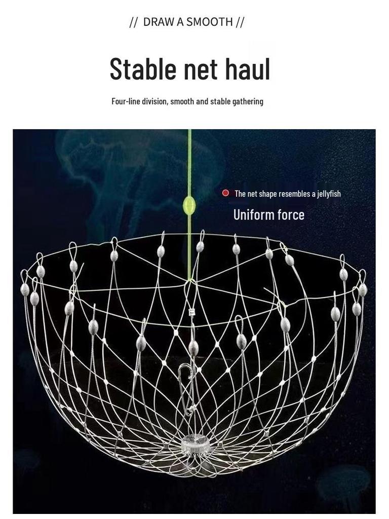 Automatic Steel Wire Crab Net: Crab Cage and Ring for Efficient Capture of Hairy Crabs