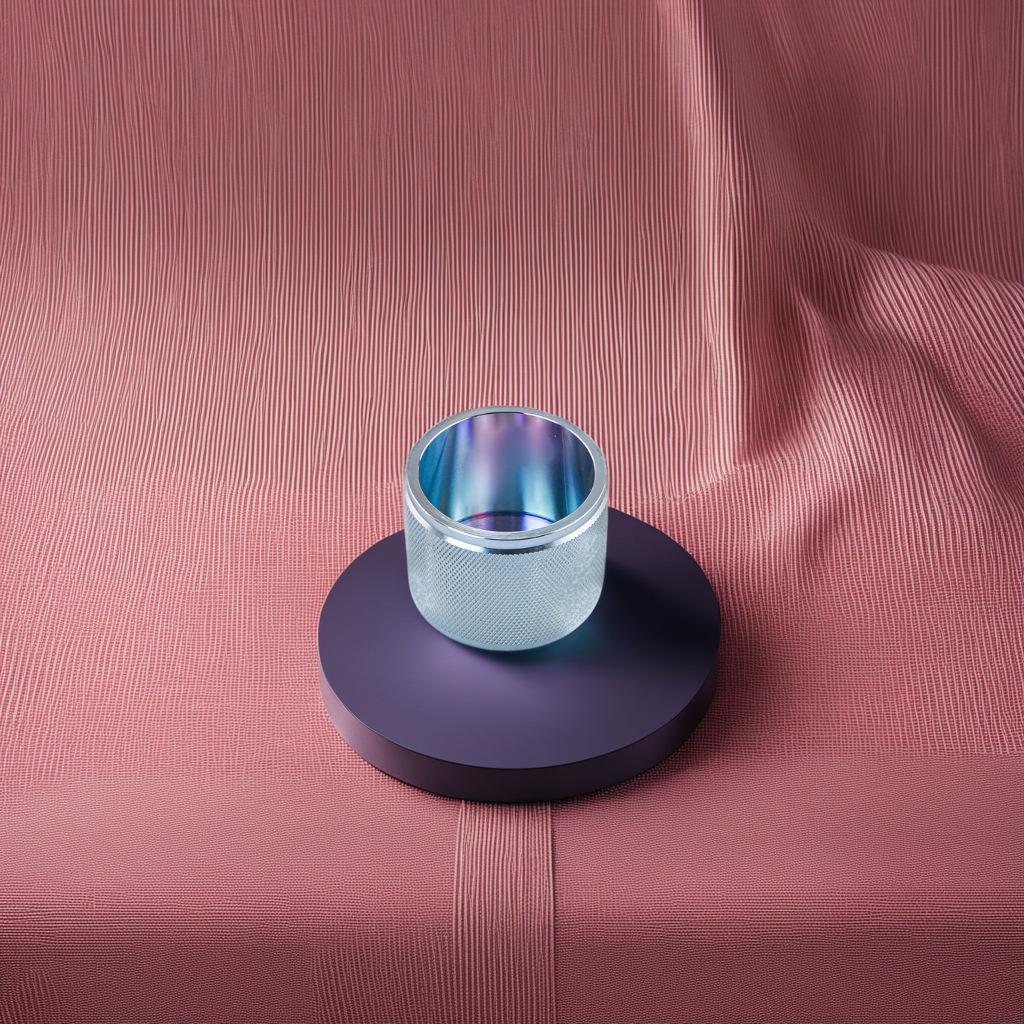 Retro Gold Knurled Copper Candle Holder with Scented Candle