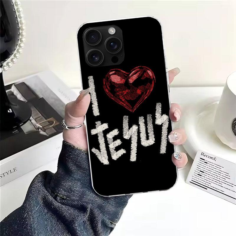 Son Of God Jesus Cross Holy Light Soft Phone Case For IPhone 11 17 Air 16E 16 Pro Max 15 + 14 Plus 13 Mini 12 Apple 7 SE 8 Funda