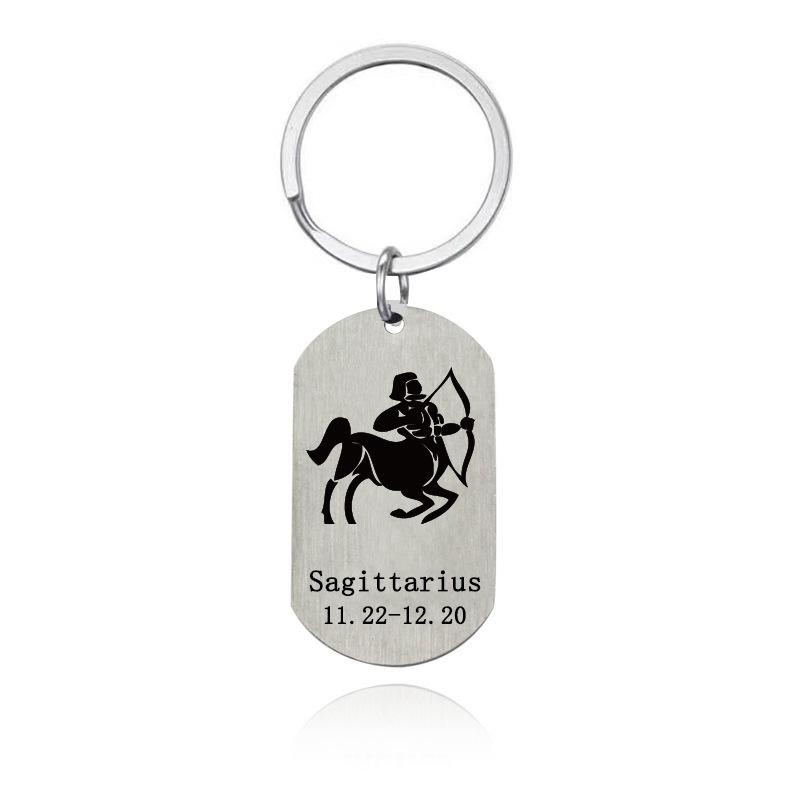 Gold Silver Black White Splicing Cat Stainless Steel Keychain Cute Cartoon Design Fashion Couple Pendant Practical Backpack Decoration