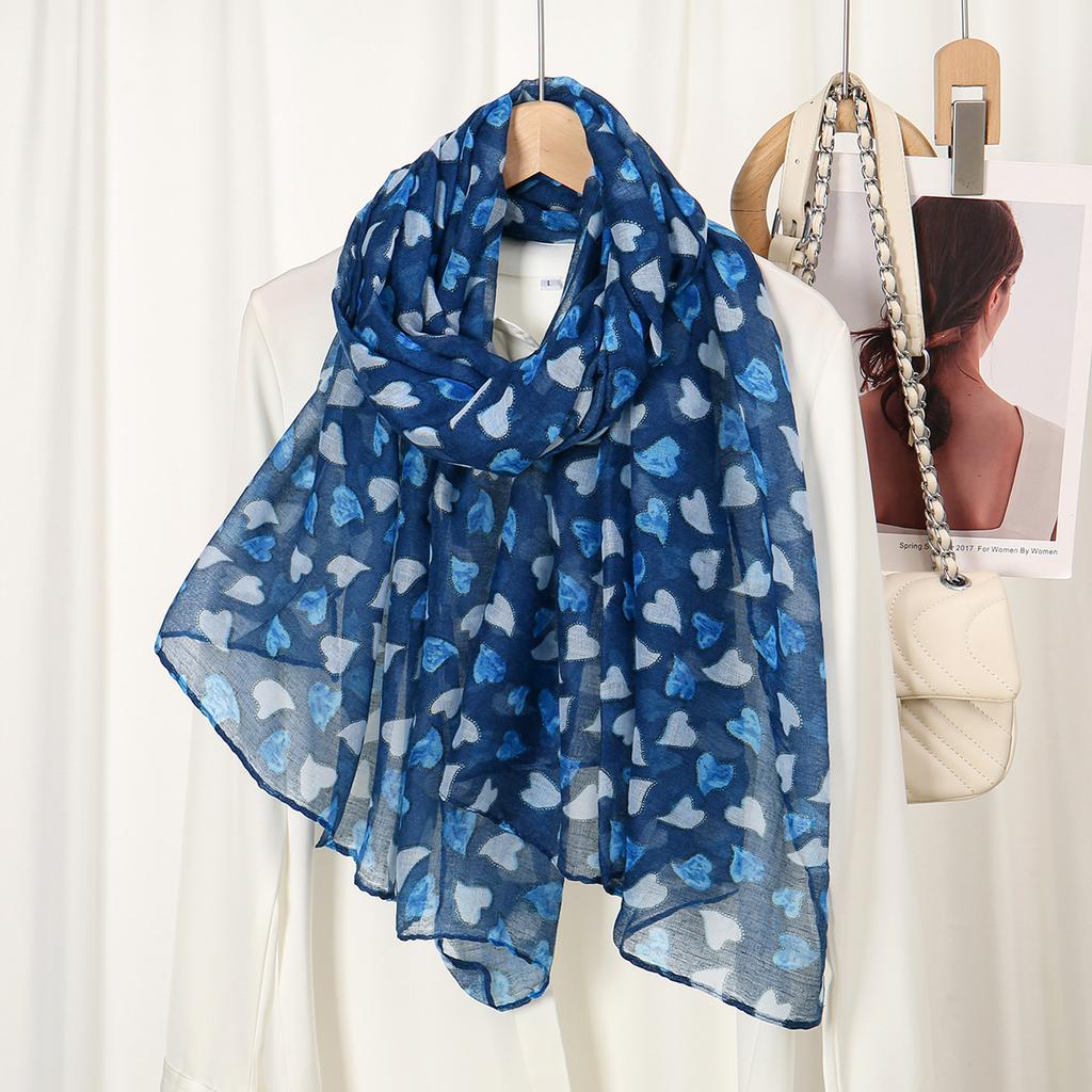 Muslim Hijabs For Women Scarf Thin Printed Shawls Femme Musulman Soft Viscose Rayon Headscarf Islamic Turban Cotton Headband