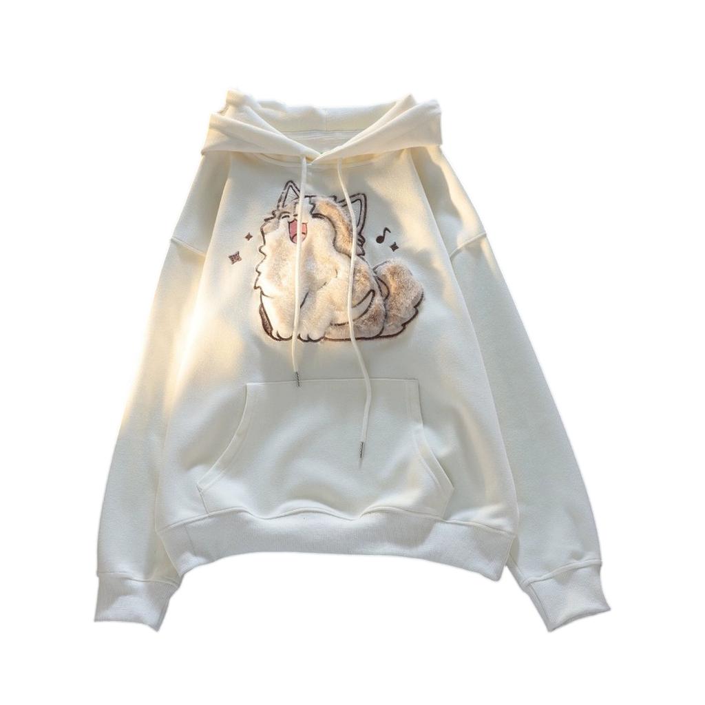 Dámská módní ležérní mikina s dlouhým rukávem a kulatým výstřihem