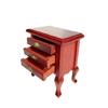 1/12 Scale Miniature Wooden Nightstand Vintage Cabriole Leg Design With Working Drawer For Dollhouses