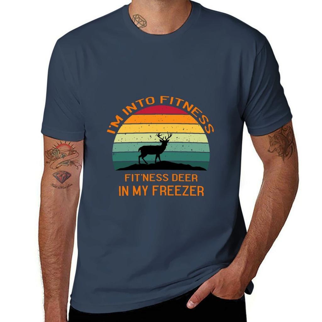 Im Into Fitness Fitness Deer In My Freezer Tshirt Urban Casual Loose Fit Tee