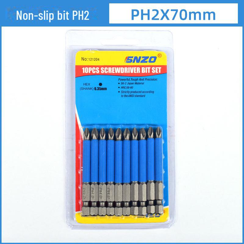 PH2 Non-Slip Crosshead Screwdriver Bit for Electric and Manual Use