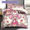 Set Copripiumino Trapuntato con Fantasia Sailor Moon Decorazione per la Casa Regalo (1 * copripiumino + 2 * federe senza imbottitura)