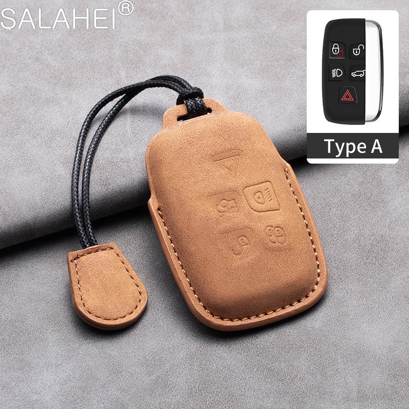 Car Key Case For Land Rover Discovery Range Rover Evoque Velar Sport For Jaguar E-Pace F-Pace F-Type XE XF XJ Inter Accessories
