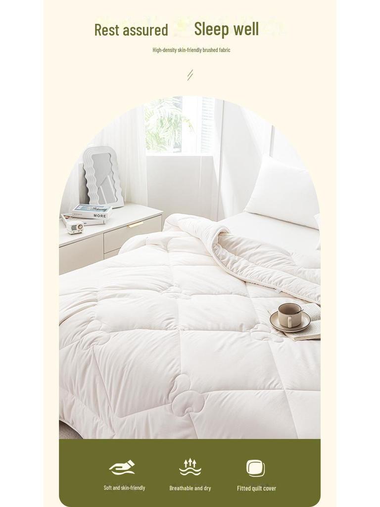 Meimian Kangduo Winter Soybean Fiber Double Quilt - Thick, Warm, All-Season Comforter