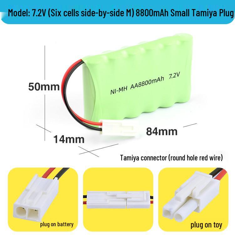 Ni-MH AA Rechargeable Battery Pack for Remote Control Cars: 3.6V To 12V