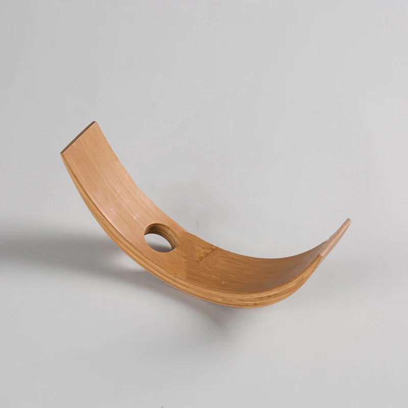 

Современный барный деревянный сбалансированный стеллаж для винных бутылок, винный клуб, выставочный стенд, украшение для дома, креативная подвесная бамбуковая стойка для винных бутылок