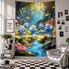 Wall TapestrySmurfs Cute Art Hanging Cloth Decorative Background Cover for Room Decoration