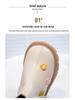 Beige Princess Ankle Boots for Girls - Soft Sole Leather, Non-Slip, 2025 New Style
