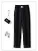Mom's Fleece-Lined Cotton Pants, Thickened Straight-Leg, Warm Autumn/Winter Trousers for Middle-Aged/Elderly Women.