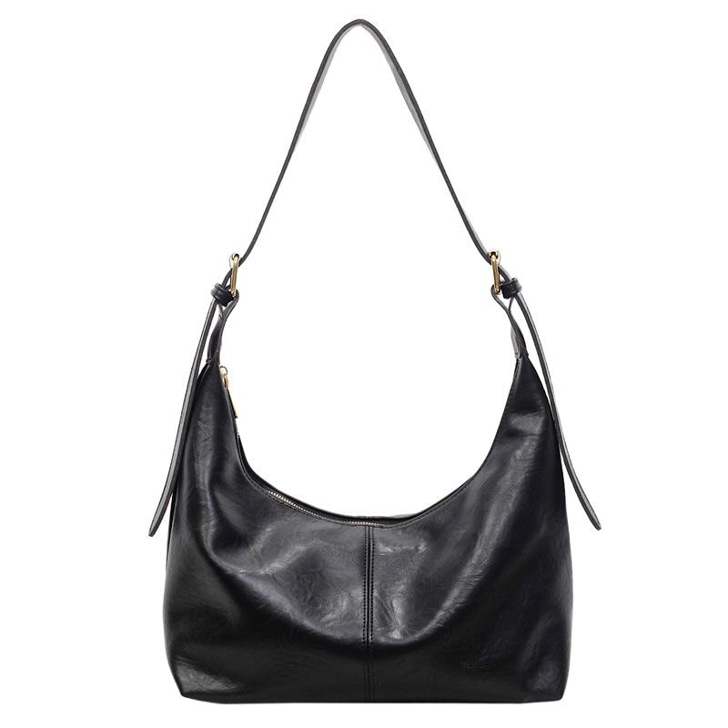 Retro bag women's large capacity autumn and winter versatile casual shoulder messenger bag commuter dumpling bag