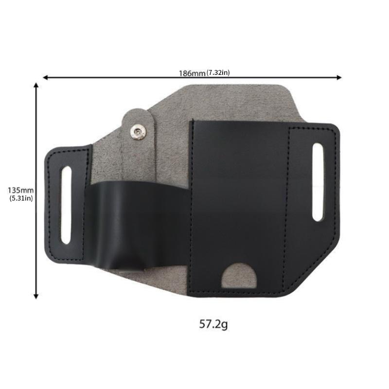 Compactly PU Leather Strategic Pocketknife Sheath And Compass Organizers For Camping Hiking Adventures