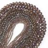 1 Strand 3/4/6/8/10mm Faceted Crystal Beads Brown Glass Loose Spacer Beads For Jewelry Making DIY Necklace Bracelets Accessories