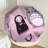 1 Stück Totoro Kein Gesicht Automatischer Faltregenschirm, Robuster 8-Rippen-Eisenrahmen, Geeignet für Reisen, Täglichen Gebrauch, Geburtstag, Dekorationsgeschenk m0104061