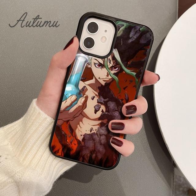 Anime Dr. Stone Senku Ishigami Phone Case for iPhone 11 12 13 14 Pro Max Mini X XR XS SE 2020 6S 7 8 Plus Samsung S21 S22 Cover