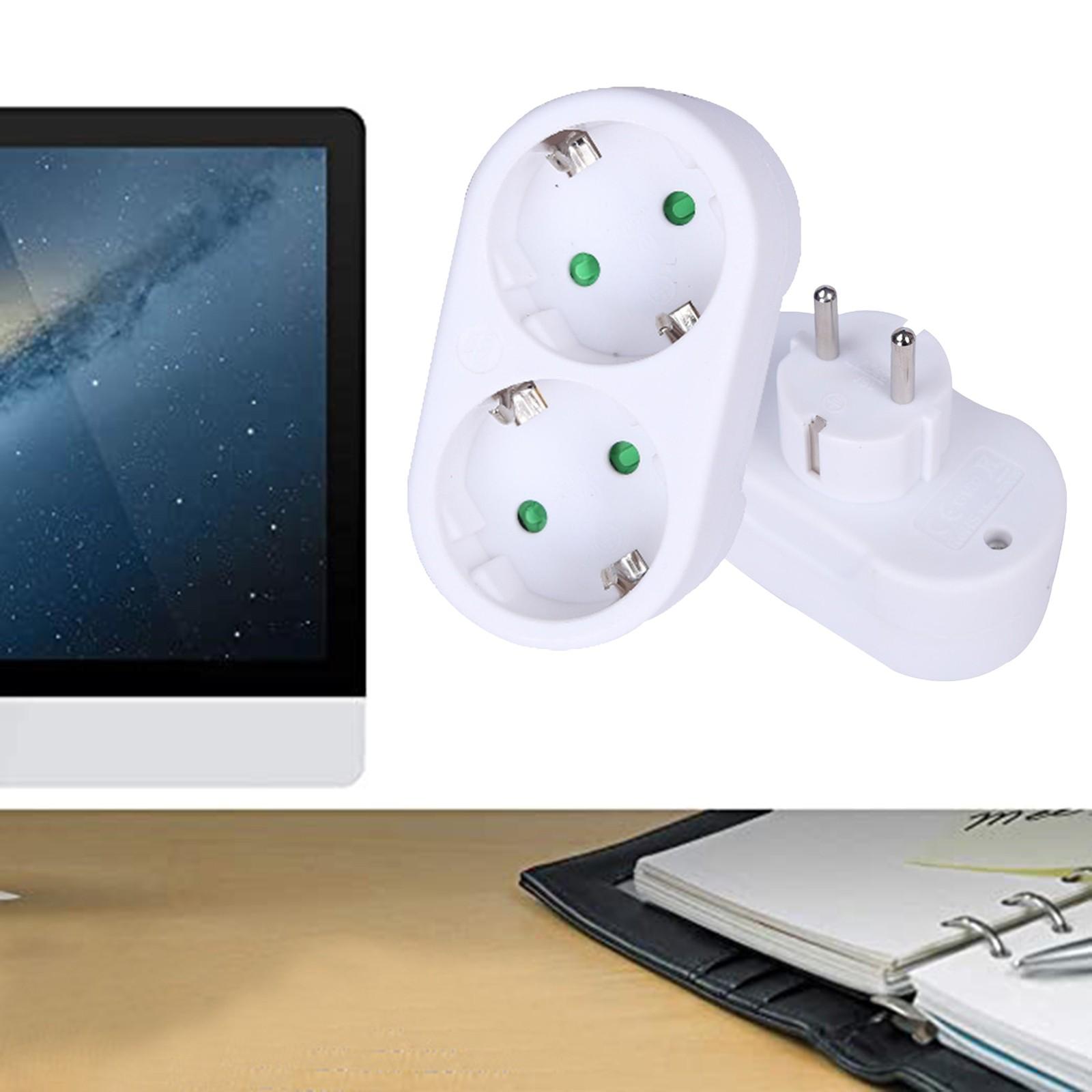 

Розетка європейського стандарту, кругла вилка, 2/3 отвори, розетка з On Off One Size білий