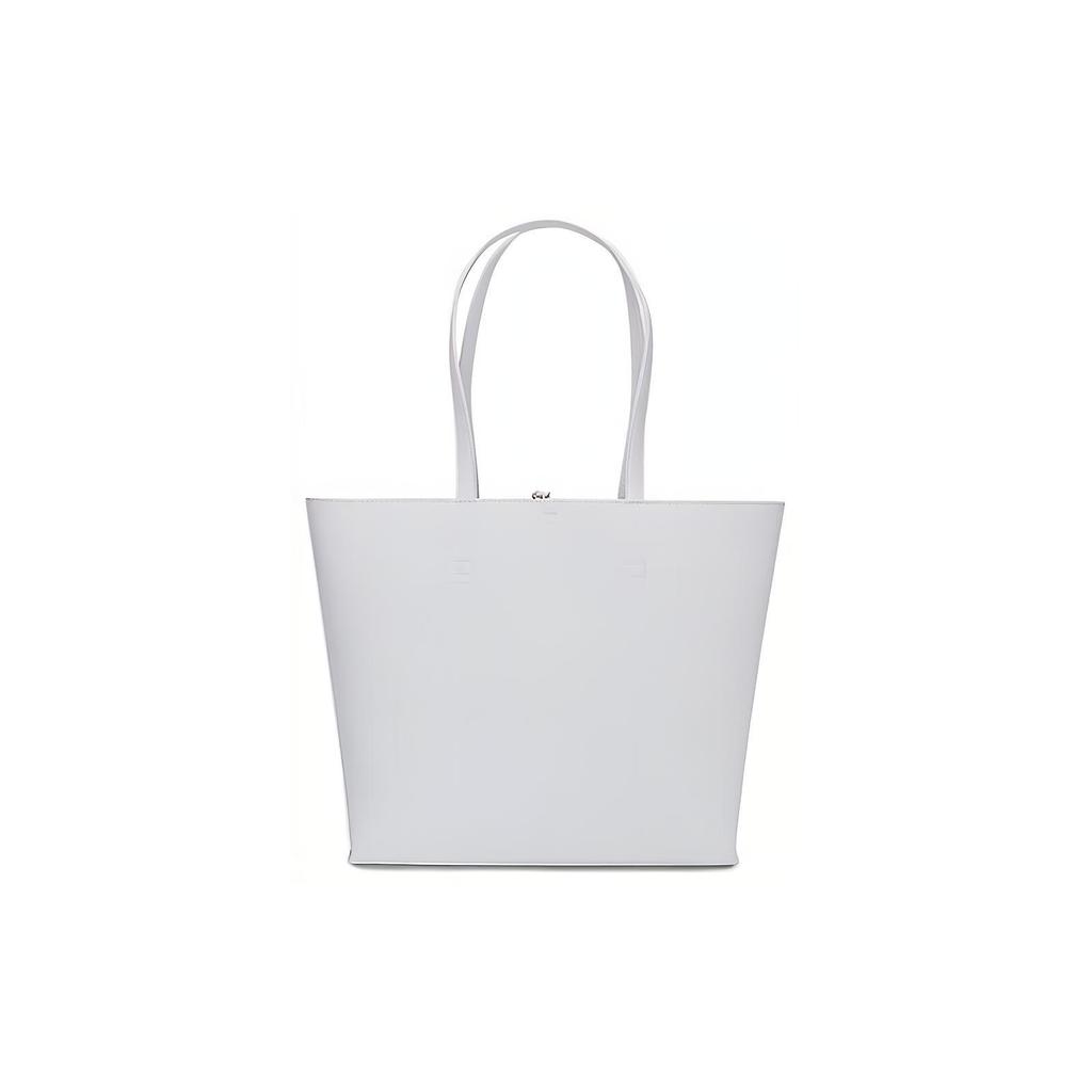 New VERSACE JEANS COUTURE Synthetic Leather Tote Bag, Shopping Bag, Handbag, Shoulder Bag Large Women's White 74VA4BAF-ZS467-003