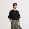 CROQUIS Men's 2025 Summer Loose Fit Round Neck Short Sleeve Knit T-Shirt