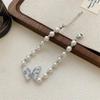 Style French Luxurious Pearl Butterfly Bead Bracelet Chic And Unique Jewelry Handmade