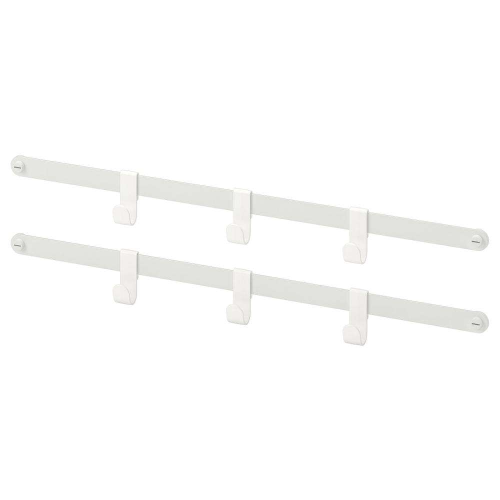 

ИКЕА ХЬЭЛПА Подвеска желтая волна 2+крючок 6, белый 55 см