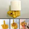 Porte-papier toilette Doigt d'honneur, Symbole d'insoumission Amusant Impression 3D Fixation murale