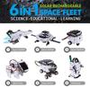 6-in-1 DIY Solar-Powered Space Building Blocks: Self-Assembled Car & Intelligent Robot Toy